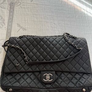 Black Quilted Leather Shoulder Bag